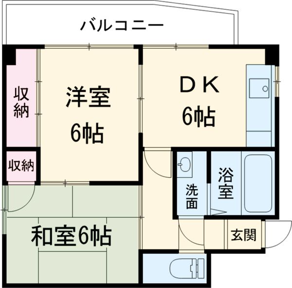 大黒屋レヂデンスⅡの間取り