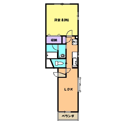 ヴィブレつばさフォ-の間取り