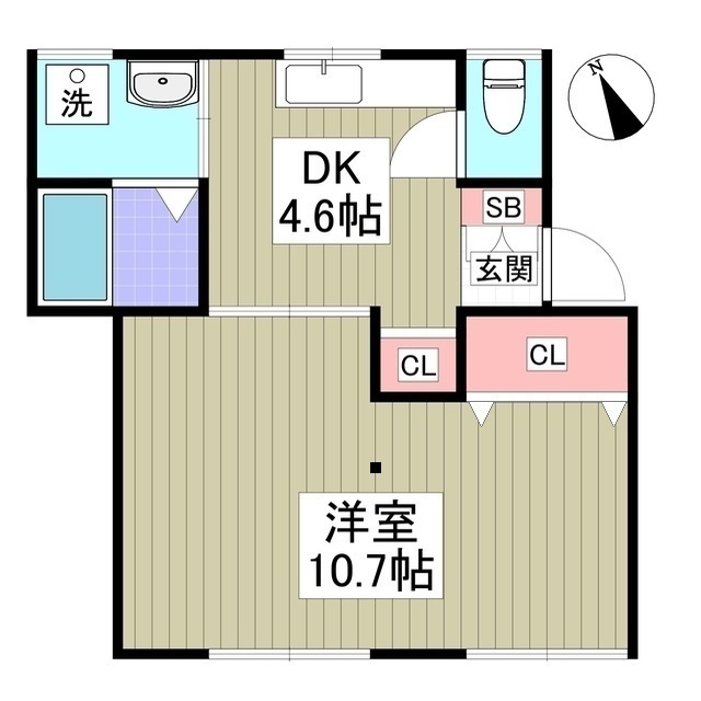 ハイツサングリーンの間取り