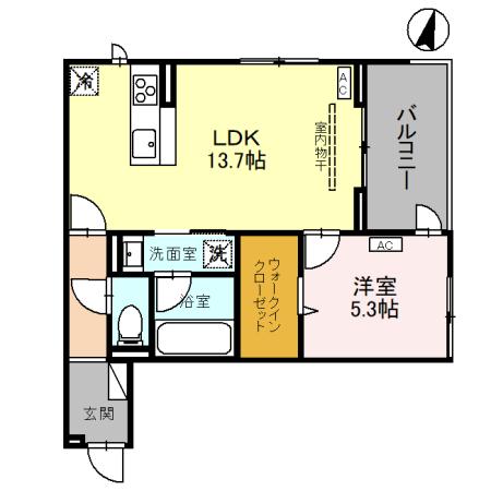 雅・303号室の間取り