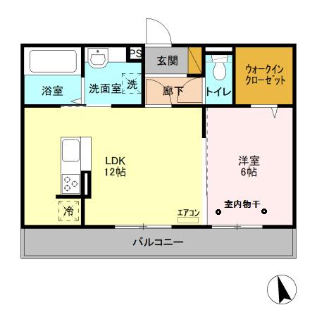 グランベール Aの間取り