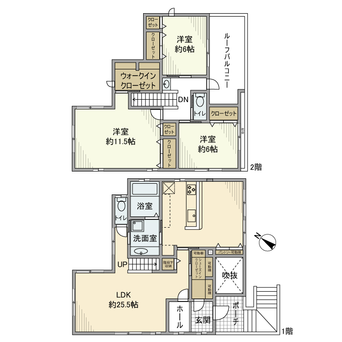 彩都あさぎ2丁目戸建の間取り