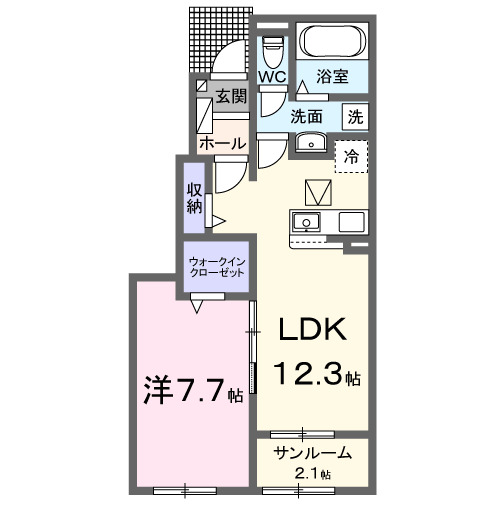 グレイスプリムローズBの間取り