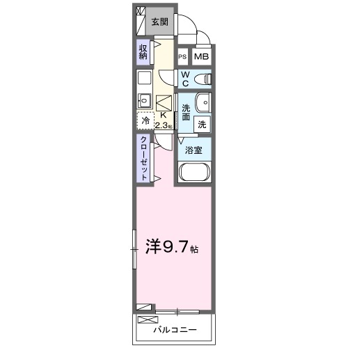 ｆｏｒＺｉ．Ｂ（フォージＢ）・01050号室の間取り