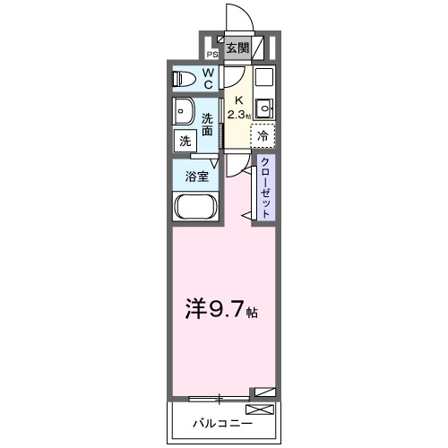 ｆｏｒＺｉ．Ｂ（フォージＢ）・02030号室の間取り