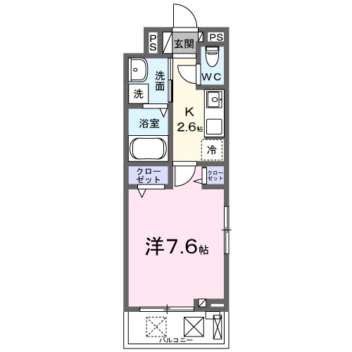 ｆｏｒＺｉ．Ｂ（フォージＢ）・03010号室の間取り