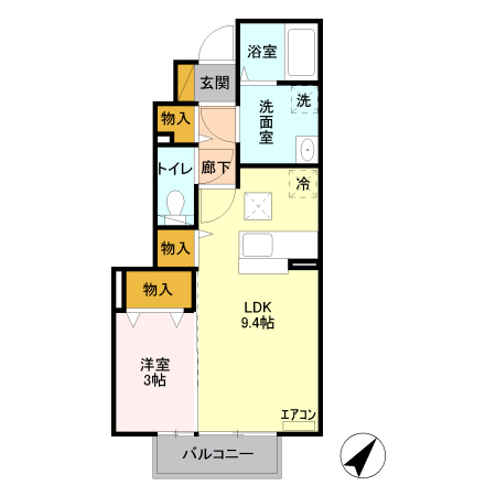 パルティールCの間取り