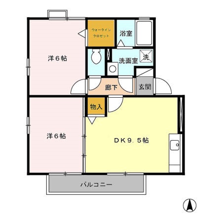 ピア ネクスト Aの間取り