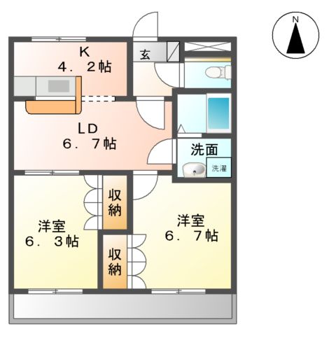 シンフォニー(Symphony)の間取り