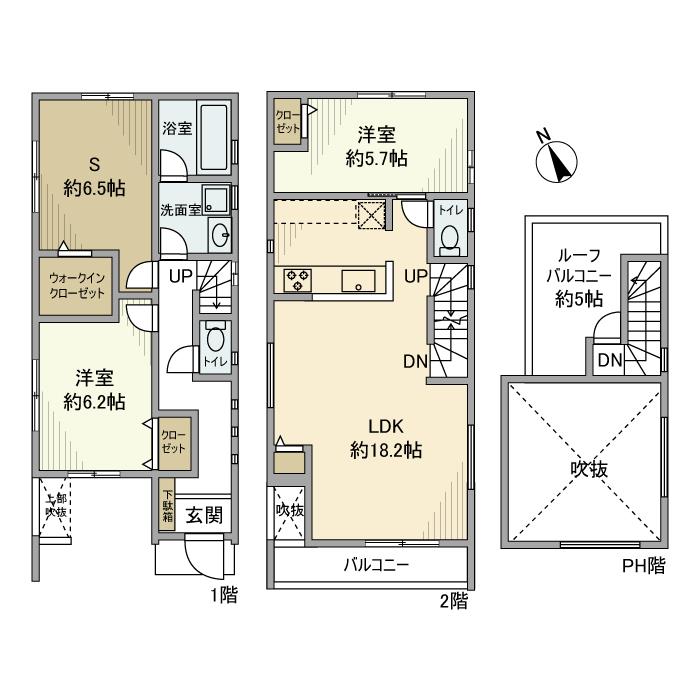 深沢戸建の間取り