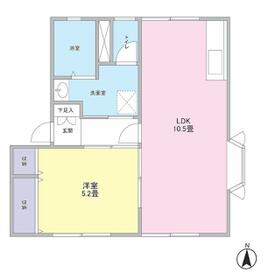 ファインハウス・102号室の間取り