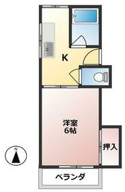 コーポ琥珀の間取り