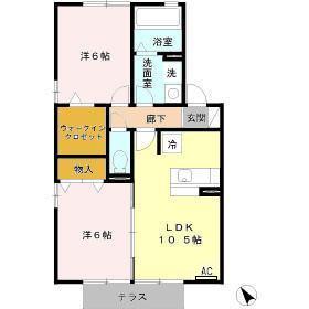 ブランシェ Aの間取り