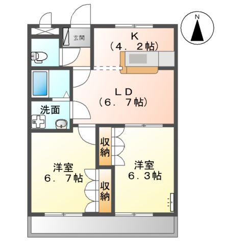 クールメゾン佐藤の間取り
