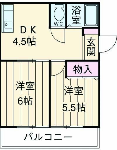 コリンヌ白幡の間取り