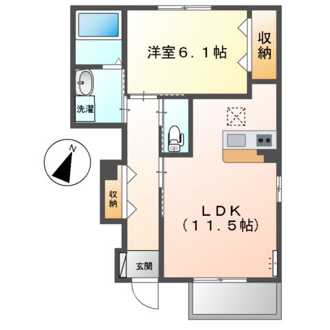 マンダリンヴィルⅢの間取り