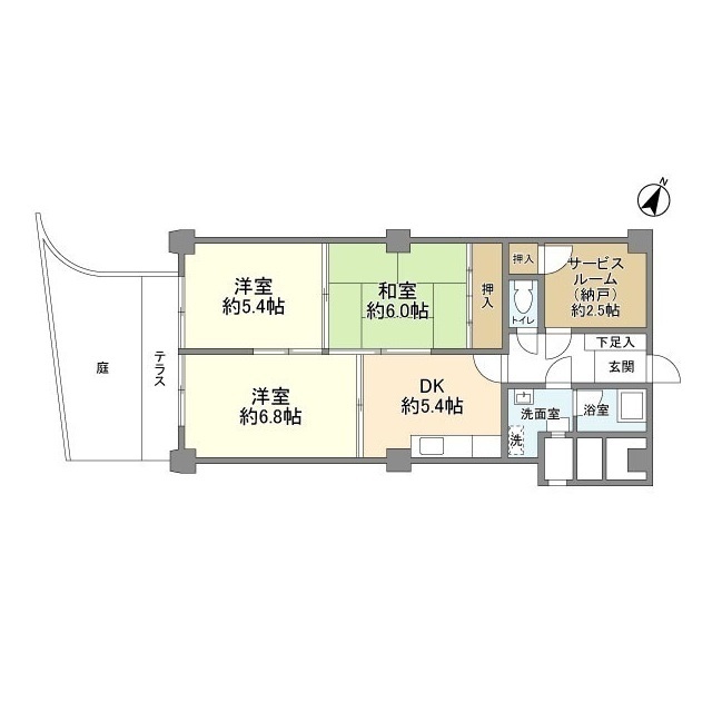 豊栄平町マンションの間取り