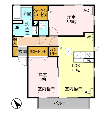 ジヴェルニー 003の間取り