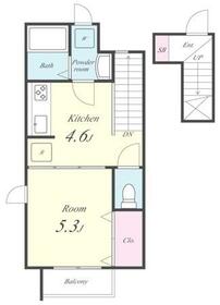 コンフォートハナブサの間取り
