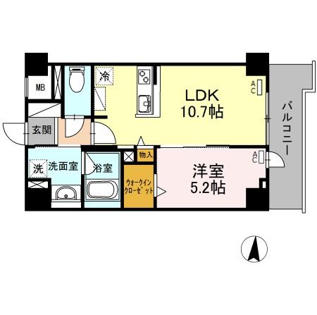 RESIDENCE丸の内七間町の間取り