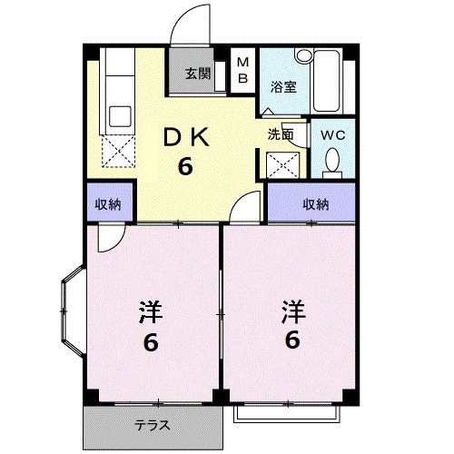 プリムローズBの間取り