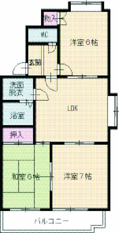 ポエティカル岸野の間取り