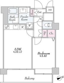 Ｄａｉｗａ芝浦ビル・1012号室の間取り