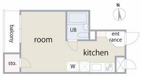 KITANO APARTMENT 大久保の間取り