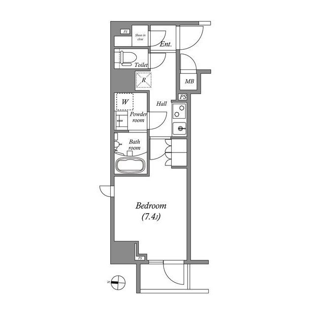 GRAN PASEO両国 Northの間取り