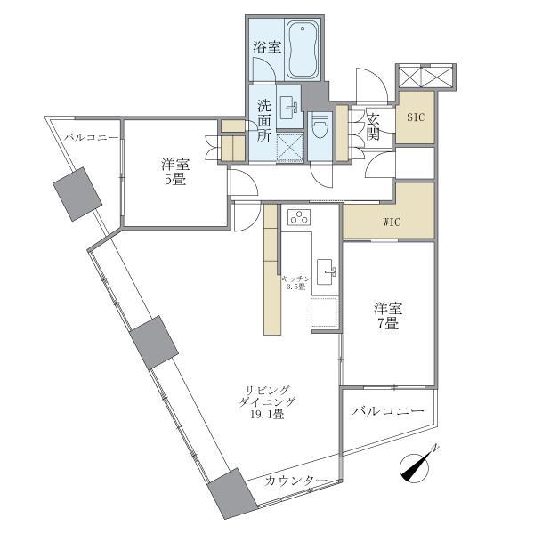 新宿アインスタワーの間取り