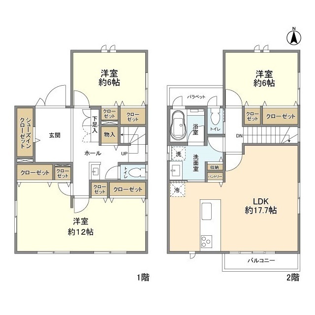 東有馬１丁目貸家の間取り
