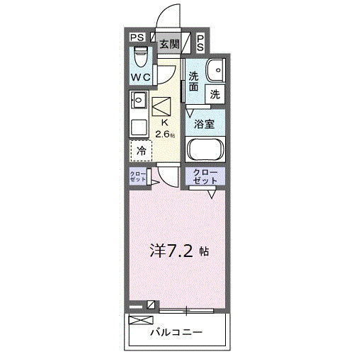 ベルクワルツ大船・02020号室の間取り