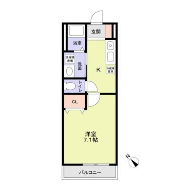 レジデンス向小金・205号室の間取り