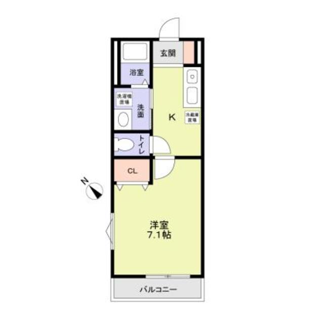 レジデンス向小金・201号室の間取り