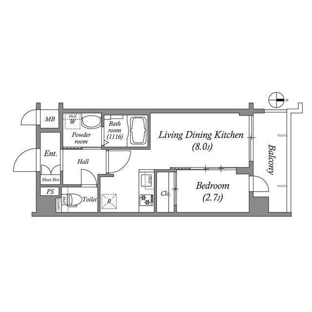 アドバンス京都クラッセの間取り