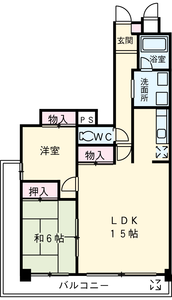 シャルマン平和の間取り