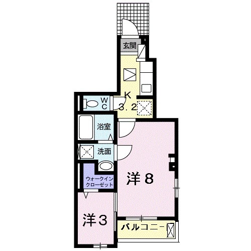 リアーレⅡの間取り