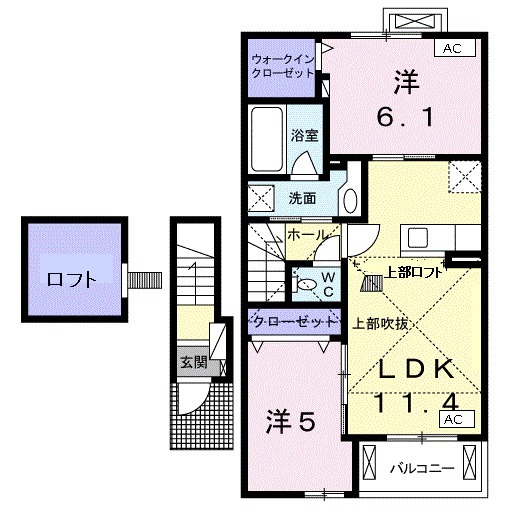 ウィステリアⅠの間取り
