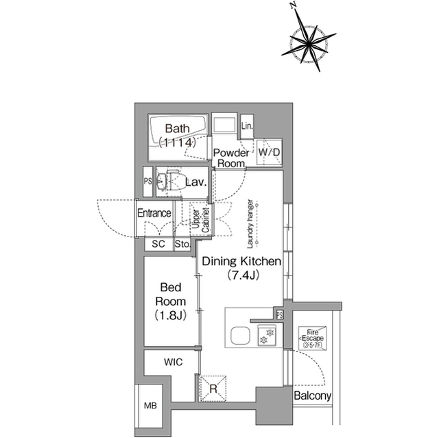コンフォリア東葛西の間取り