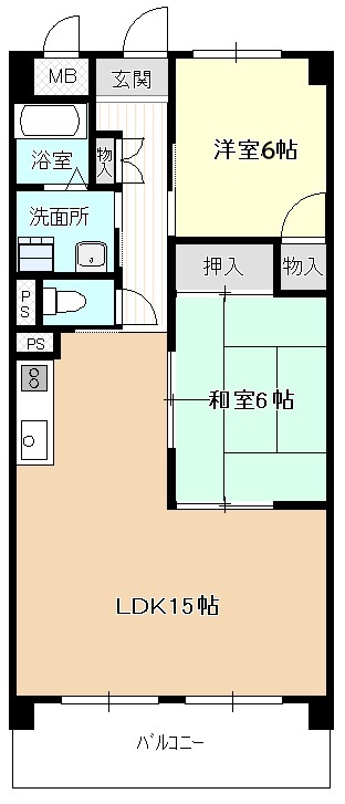 ドミール栄・00406号室の間取り