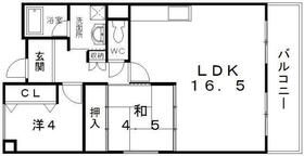 プリムローズ岸和田の間取り