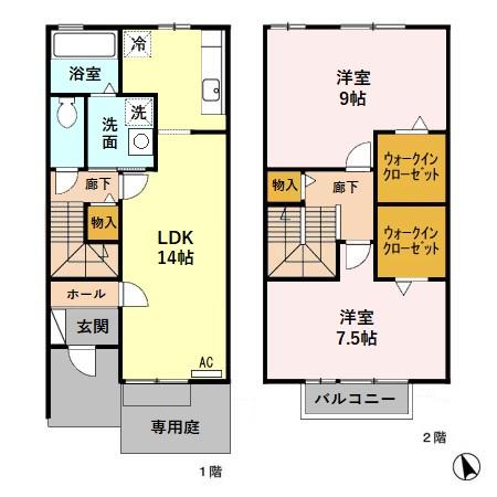 プレシャス Bの間取り