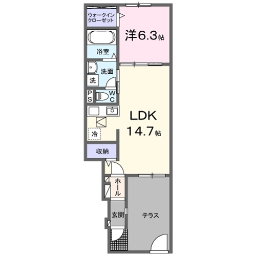 スピカ・01030号室の間取り