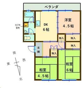 森岡ハイツなかむらの間取り
