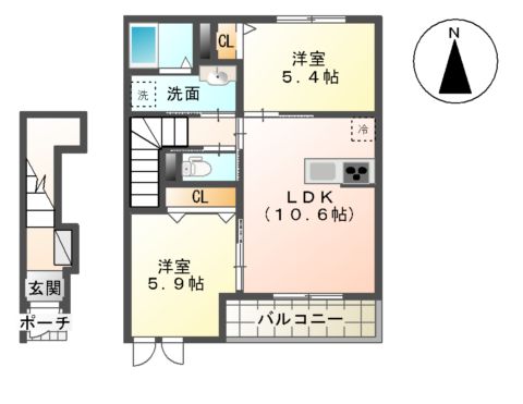 グラス・ニコルの間取り
