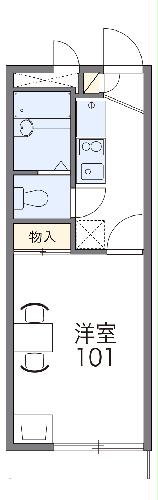 レオパレスピュアの間取り