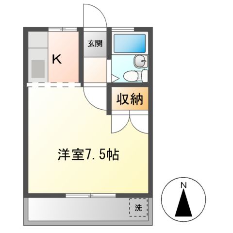 アメニティハイツ91の間取り