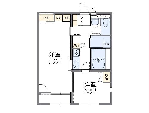 レオパレスグリーンヒルの間取り