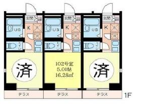 サンシーロー鶴見B棟の間取り