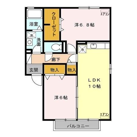 メイスクエア Bの間取り